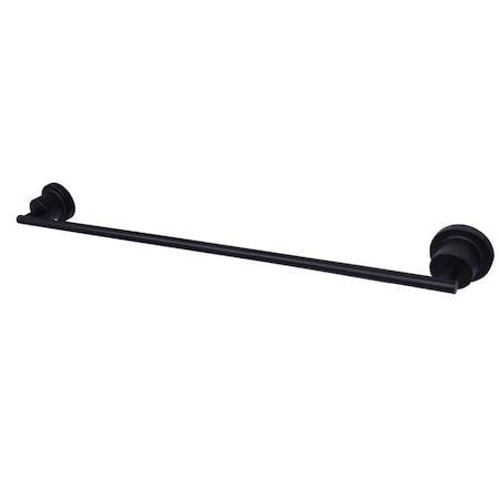 Kingston Brass BAH8211MB Concord 24" Single Towel Bar, Matte Black BAH8211MB